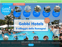 Tablet Screenshot of gobbihotel.it